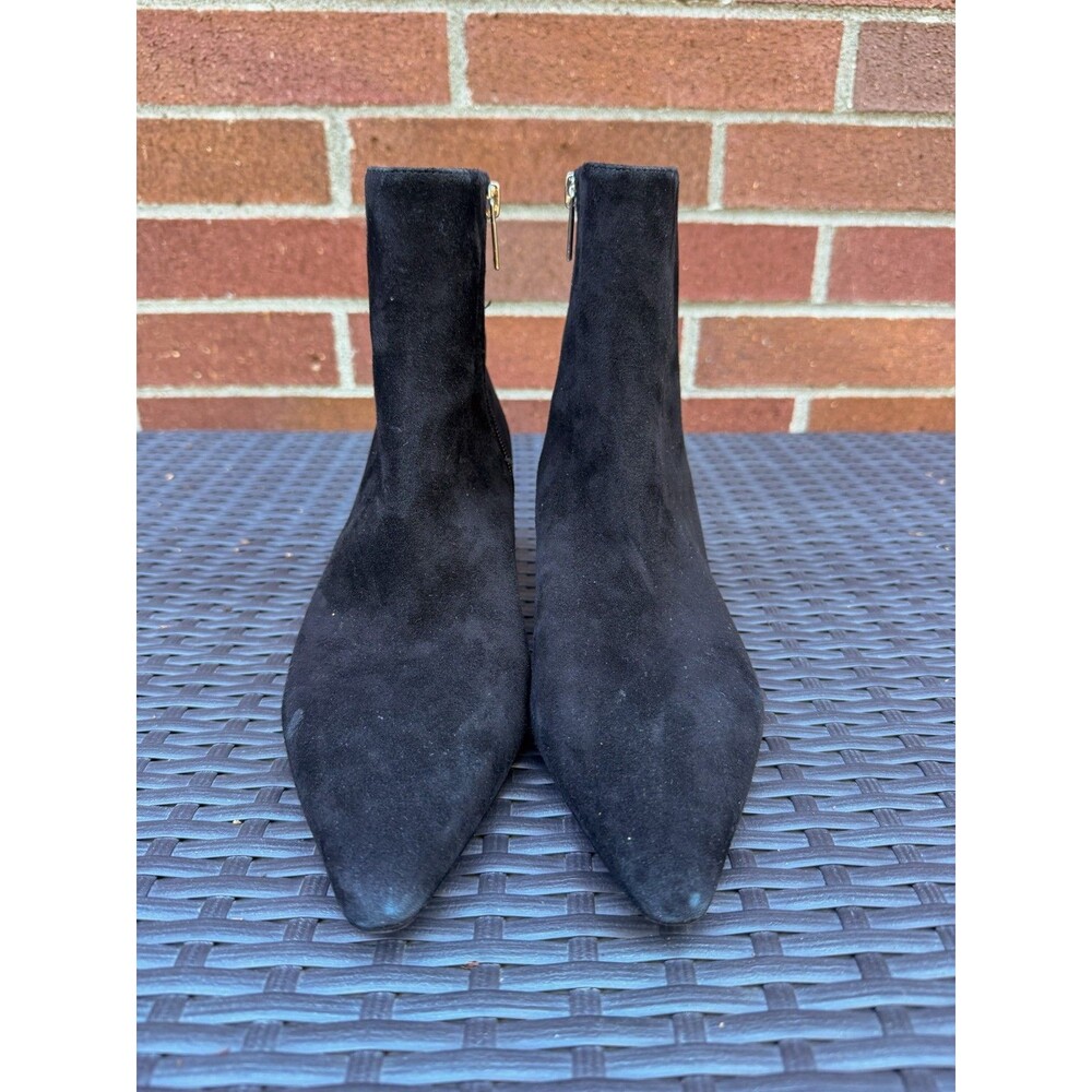 Marc Fisher Ltd. Women's Kolton Suede Pointed Toe Kitten Heel Booties 8M